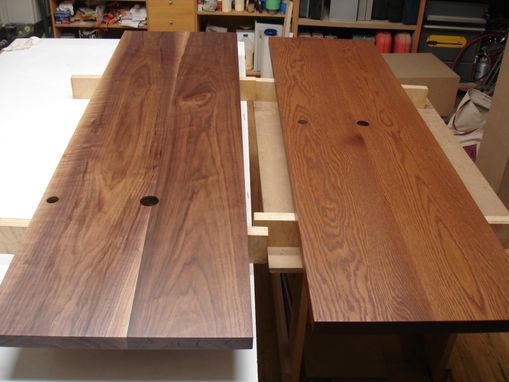 Custom Made Walnut, And White Oak Counter Tops.