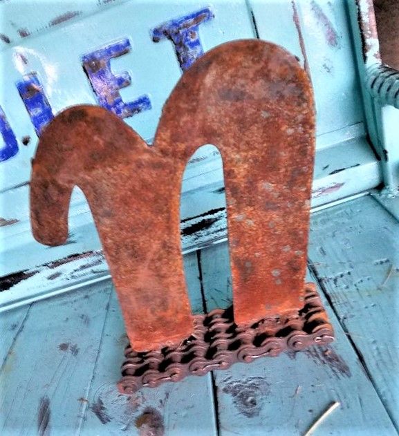 Buy A Hand Crafted Farmhouse Style Decorative Standing Letters N