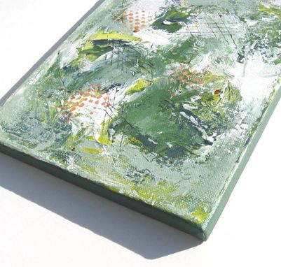 Custom Made Green Acrylic Abstract Painting