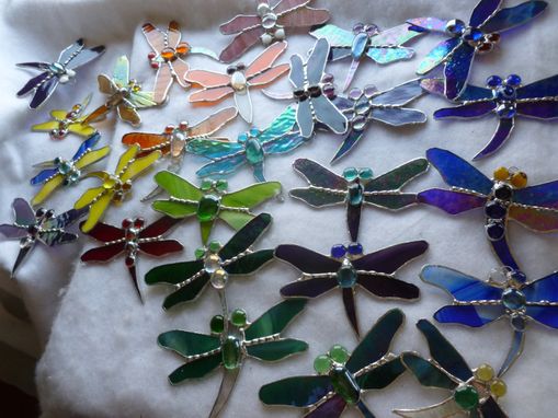 Custom Made Stained Glass Dragonfly
