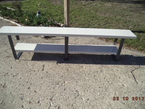 Custom Made Industrial And Steel Bench Heavy Duty Bench Entryway Bench Hallway Bench Wood And Steel Bench