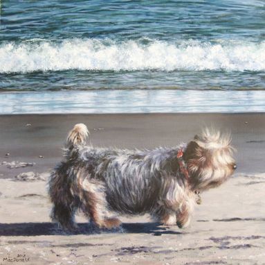 Custom Made The Routine Life Of A Gloucester Dog - Acrylic Painting