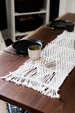 Custom Made "Black & White" Black Walnut Live Edge Dining Table