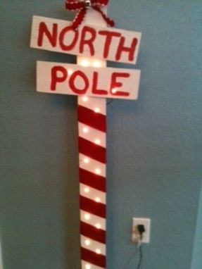 Custom Made North Pole Sign