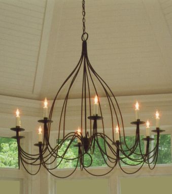 Custom Made Nine Armed French Bell Chandelier