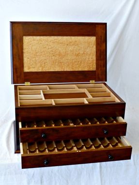 Custom Made Traditional Poker Chip Storage Chest