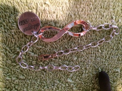 Custom Made Infinity Bracelet With Charm
