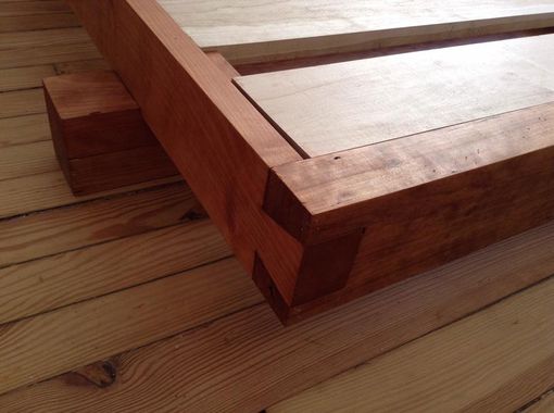 Custom Made Solid Cherry Bed - Hand Cut Joinery
