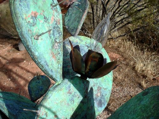 Custom Made Copper Cactus Chandelier