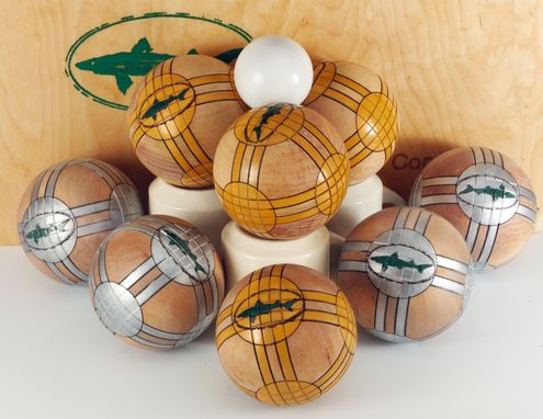 Custom Made Bocce Sets With Painted Balls