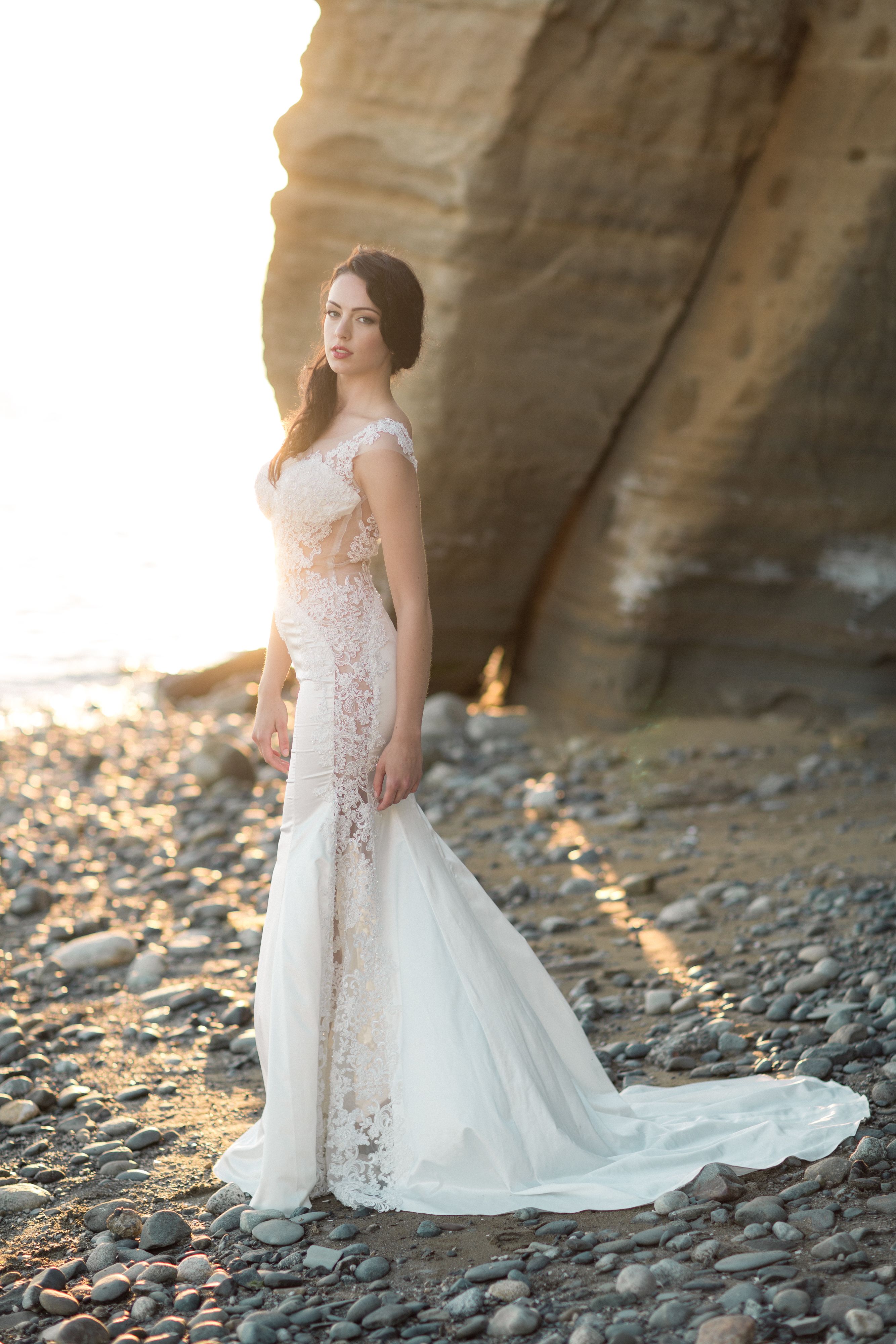 Buy Hand Crafted Sheath Lace Wedding Dress Style Ss16314 Made To Order From Dream Dresses By 