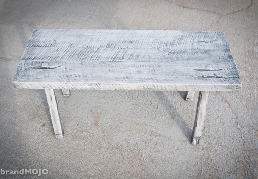 Custom Made Reclaimed Wood Sitting Bench