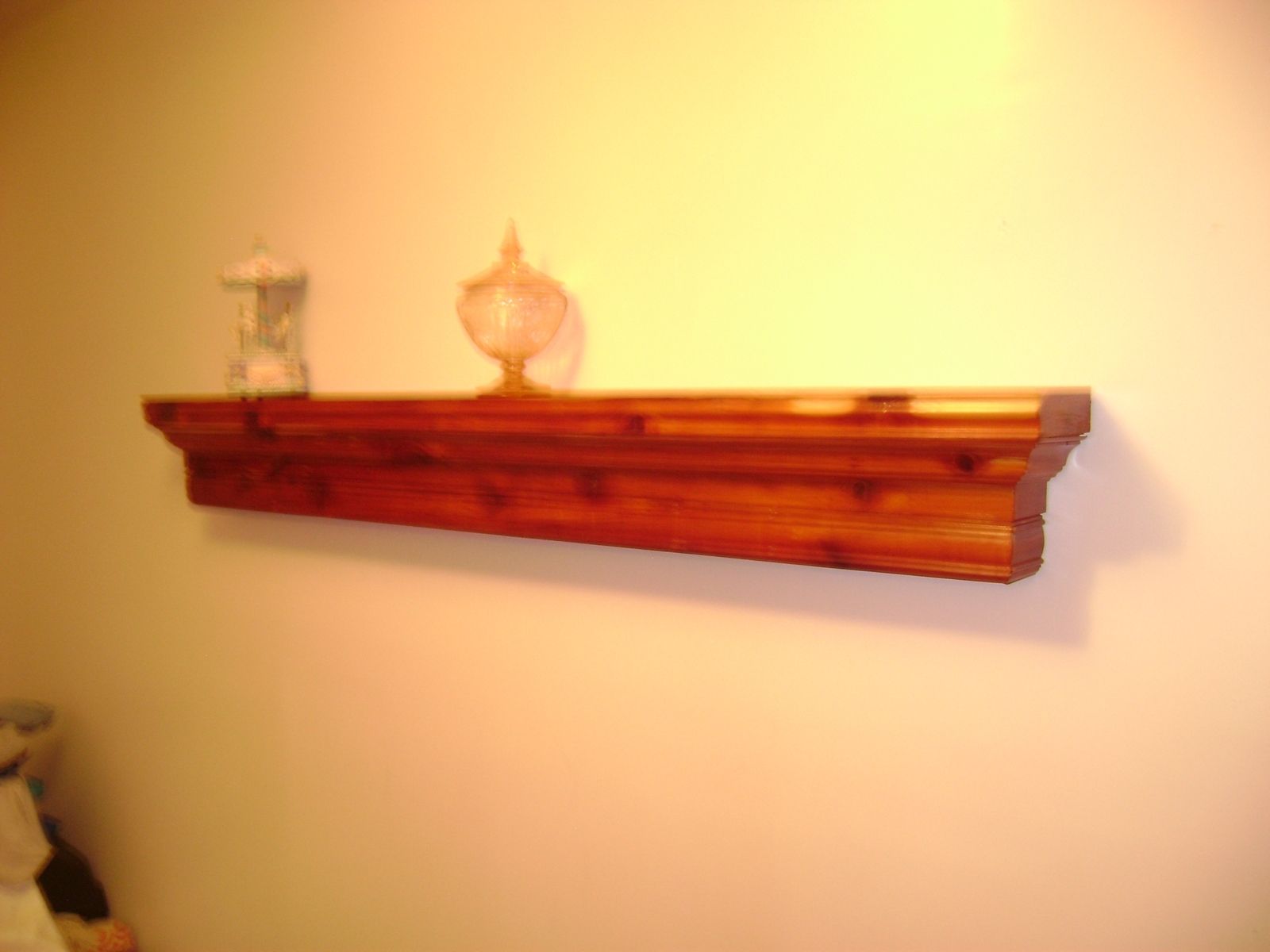 Hand Crafted Cedar Mantle Shelf by Home Sweet Home Woodcrafts ...