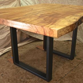 Buy a Hand Made Live Edge Dining Table Live Edge With A Hand Crafted ...