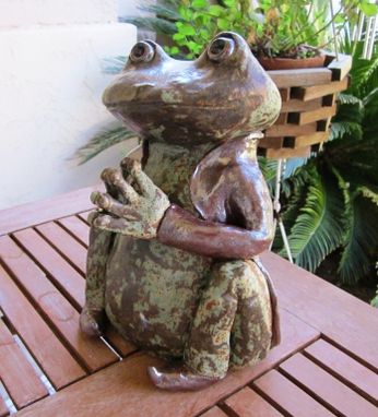 Custom Made Sculpted Ceramic Animals - Frogs