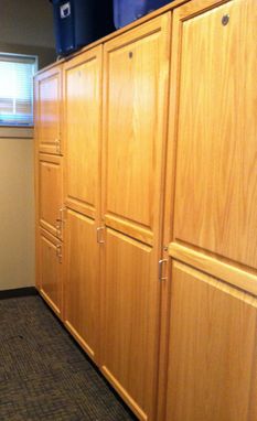 Custom Made Red Oak Lockers