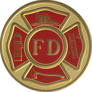 Custom Made Fire Dept Color Medallion