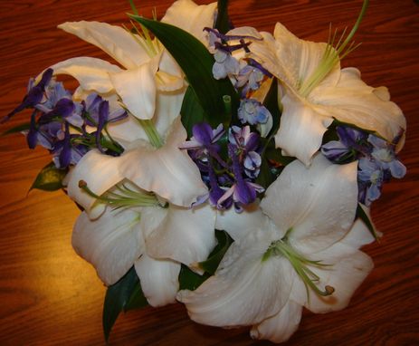 Custom Made Pressed Flower Art - Bridal Bouquet ~ Flowers Only