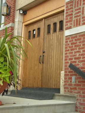 Custom Made Mission Style Double Entry Doors