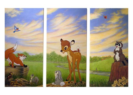 Custom Made Bambi Mural Inspired By Disney By Visionary Mural Co.