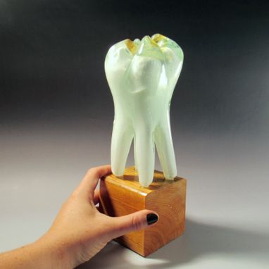 Custom Made Solid Hand Blown Glass Wisdom Tooth