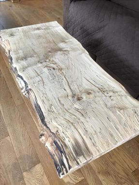 Custom Made Live Edge Spalted Maple Coffee Table