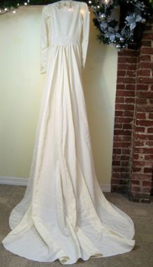 Custom Made Wanda - Vintage 1940s Wedding Dress Embroidered Cutouts
