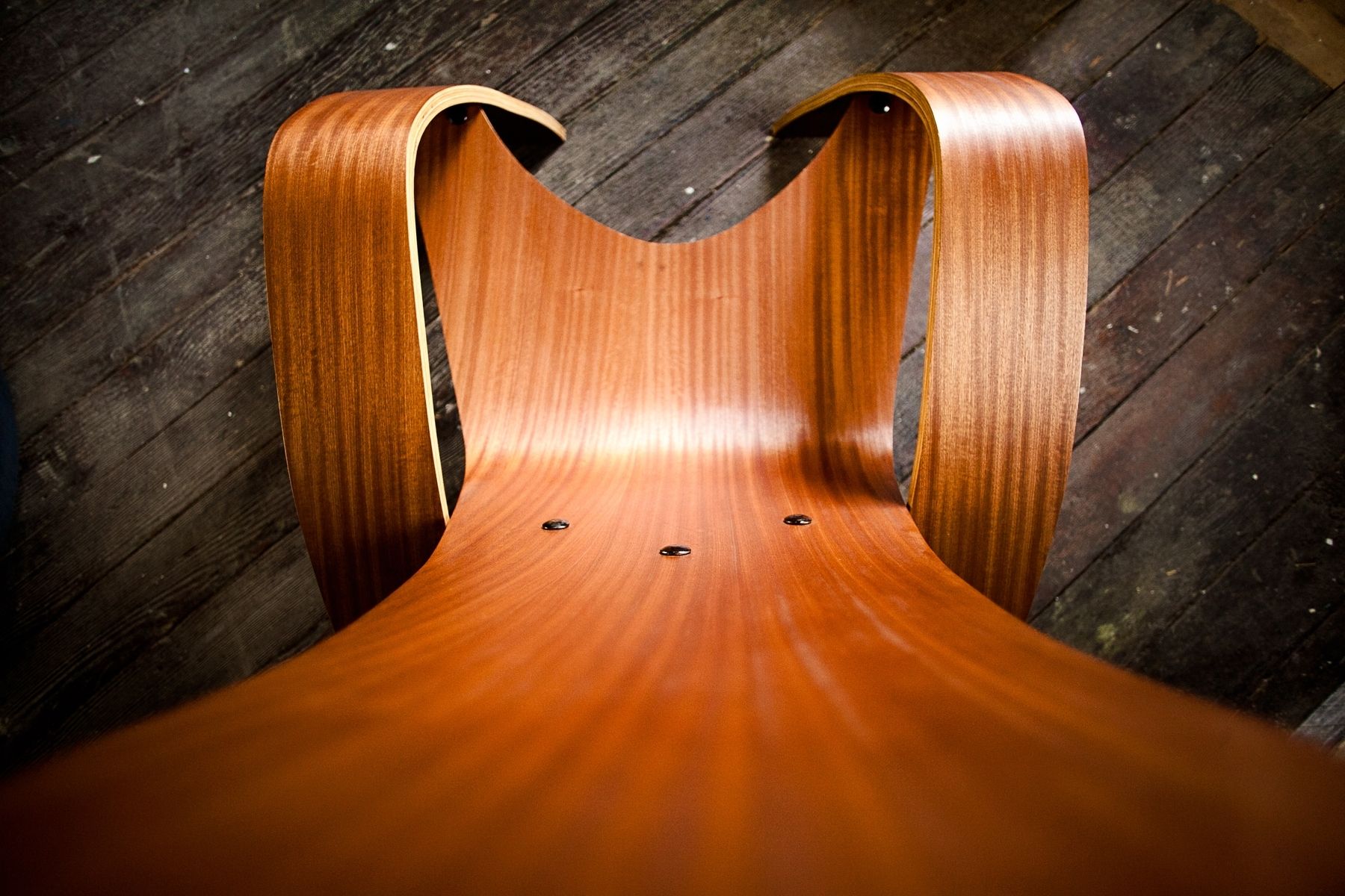 Custom Bent Plywood Lounge Chair by Ciseal