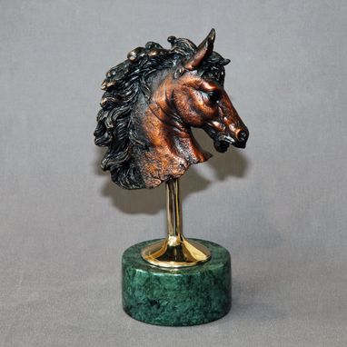 Custom Made Bronze Horse Figurine Sculpture