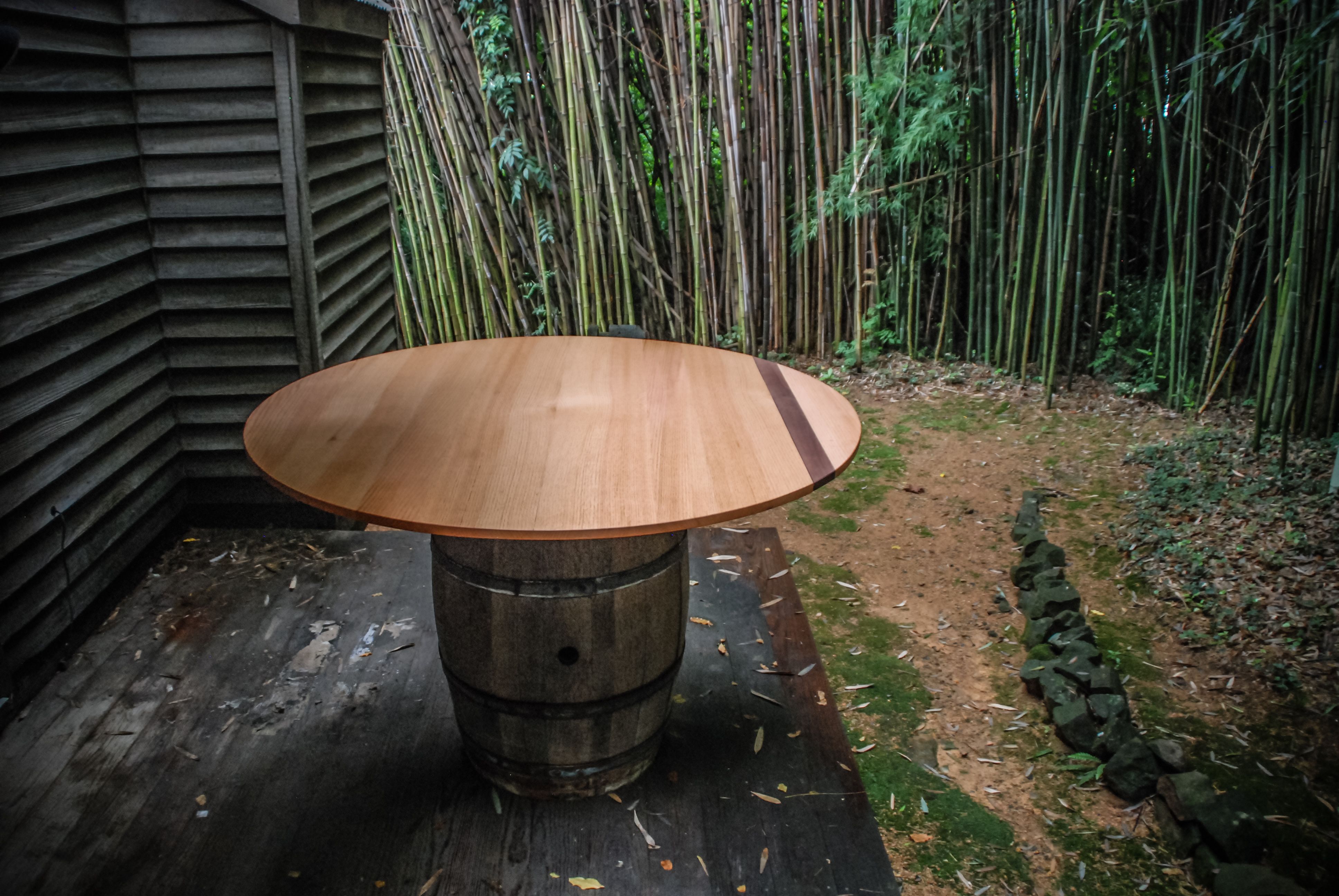 barrel dining room tables