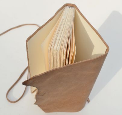 Custom Made Custom Handmade-To-Order Elegant Brown Leather Journal Diary Art Notebook Planner