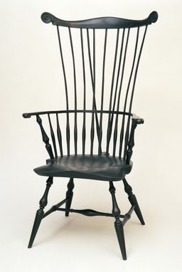 Custom Made Braced Comb Back Windsor Chair