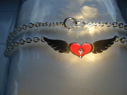 Custom Made Winged Heart Necklace