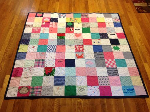 Custom Made Custom Baby Clothing Memory Quilt