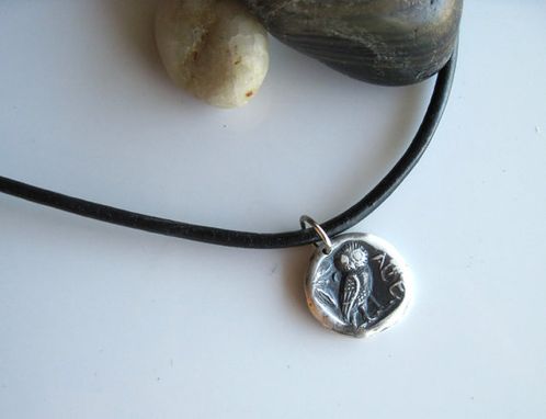 Custom Made Mens Greek Owl Necklace