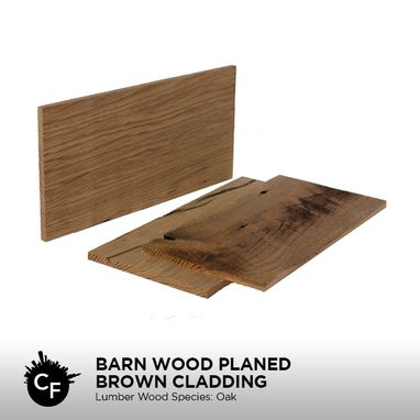 Custom Made Barn Wood Planed Brown Cladding
