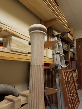 Custom Made Large Stair Newel Post