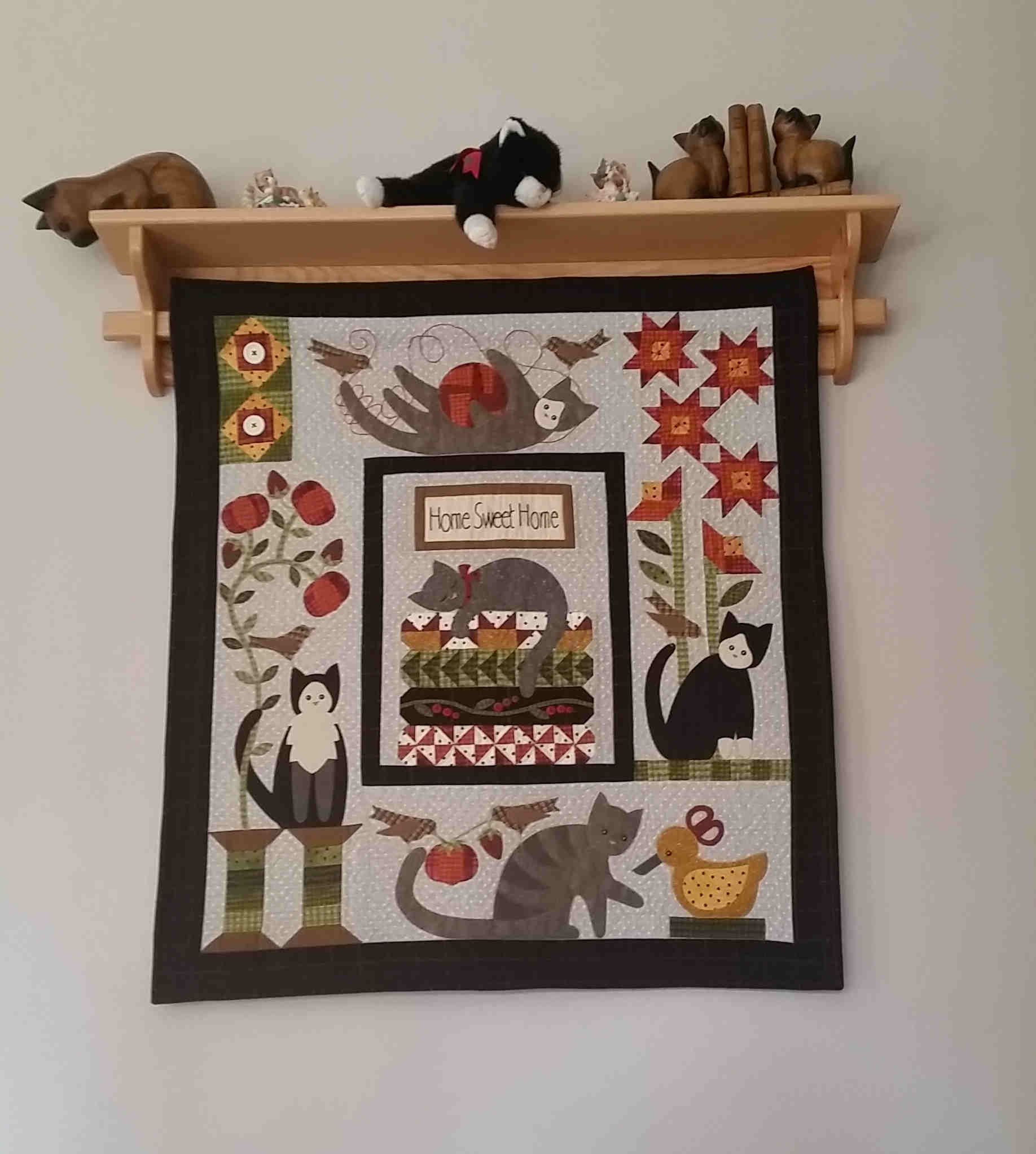 buy-custom-made-quilt-hanger-48-inch-oak-quilt-rack-wall-hanging-rack-quilt-room-decor-made