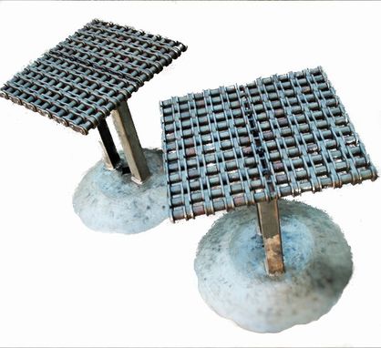 Custom Made Metal End Side Table, Welded Furniture