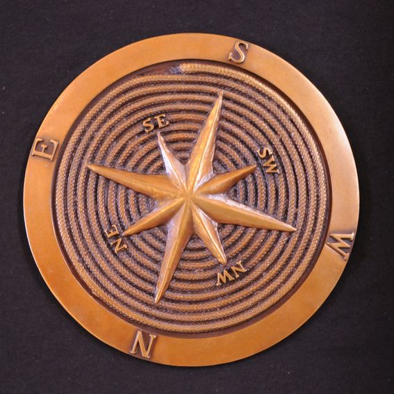 Hand Crafted Bronze Compass Rose 2 by Tuck & Holand | CustomMade.com