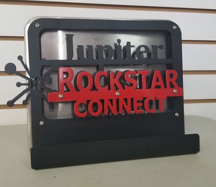 Custom Made Tabletop Display And Card Holder