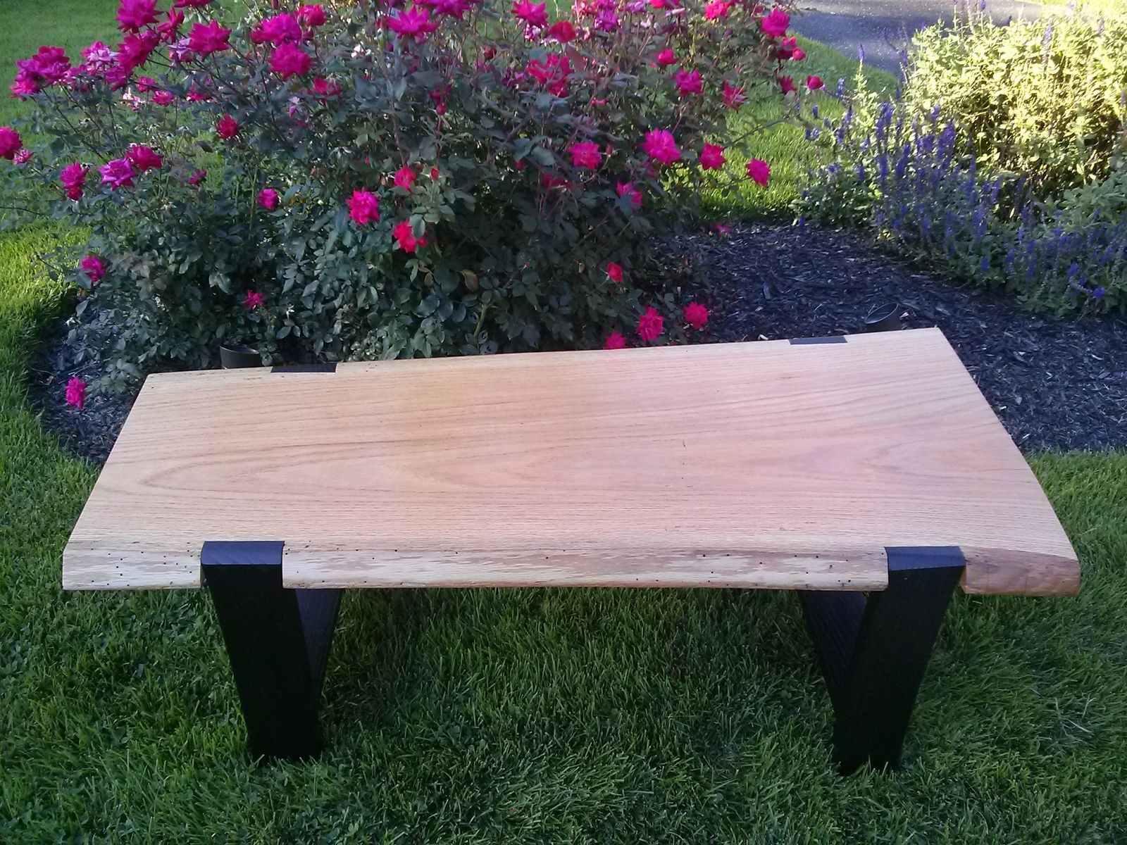 Custom Made Live Edge Slab Coffee Table by Bucks County Craftmasters ...