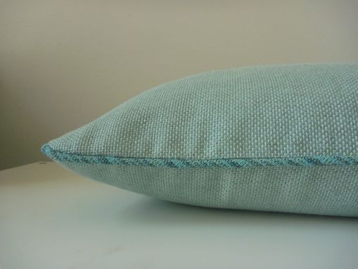 Custom Made Blue Texture Decorative Pillow