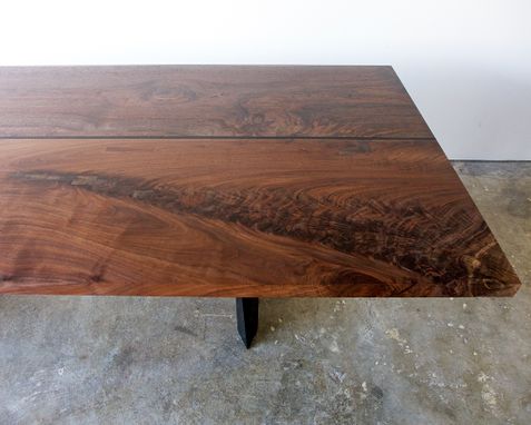 Custom Made Banks Walnut + Steel Dining Table