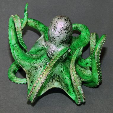 Custom Made Bronze Octopus Figurine Statue "Eli Octopus" Sculpture Aquatic Art Limited Edition Signed Numbered