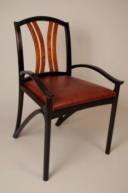 Custom Made Custom Designed Black Lacquer Chair