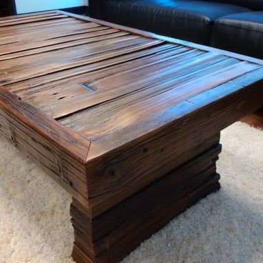 Custom Made Reclaimed Wood Coffee Table by Sweet Redemption Design