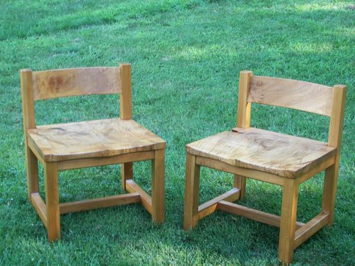 Custom Made Maple Burl Chairs