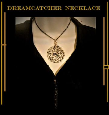 Custom Made Necklace,Dreamcatcher,  Earrings, Jewelry, Set, Wife Gift, Copper, Gemstones