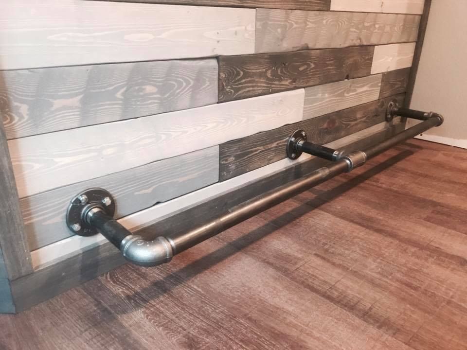 Hand Made Custom Rustic/Industrial Bar by Tyler Julka Carpentry